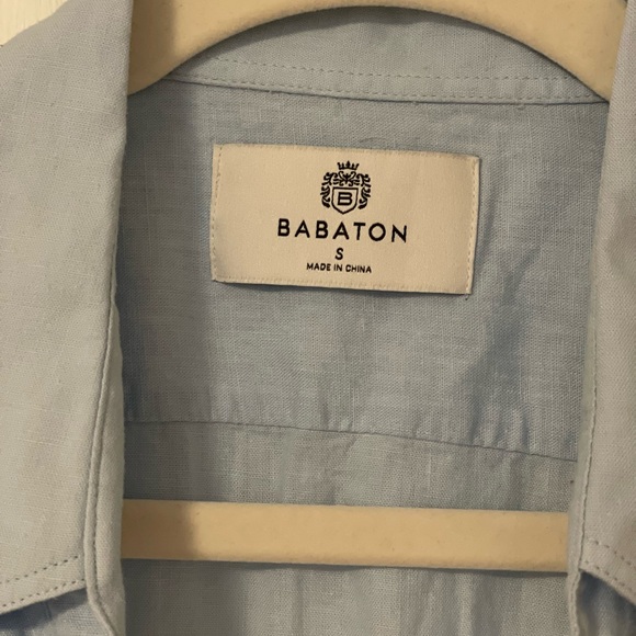 Babaton Light Blue Casual Button Down Shirt - Picture 4 of 5